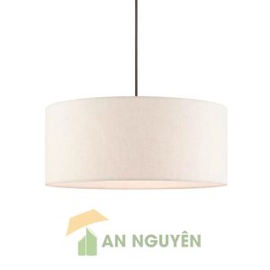 Chụp đèn vải hình trụ phi 38 cm, cao 20cm thả trần trang trí bàn ăn