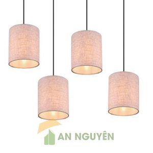 Đèn vải trụ tròn thả trần trang trí