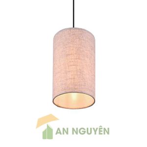 Đèn vải trụ tròn thả trần trang trí