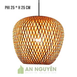 Đèn mây tre trang trí thủ công tự nhiên