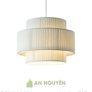 Đèn Vải: Mẫu đèn vải xếp ly 2 trụ lồng nhau