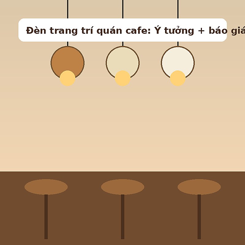 Các nhóm đèn trang trí quán cafe phổ biến