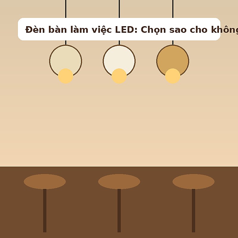 Cách đặt đèn bàn để giảm chói và bóng đổ