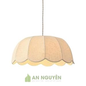 Đèn thả vải mái vòm vành đèn uốn cong như cánh hoa
